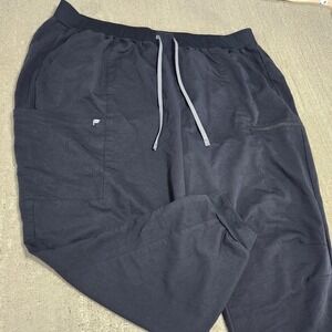Fabletics On Call Scrub Jogger Women 4X Plus Black Tapered Athleisure Nurse